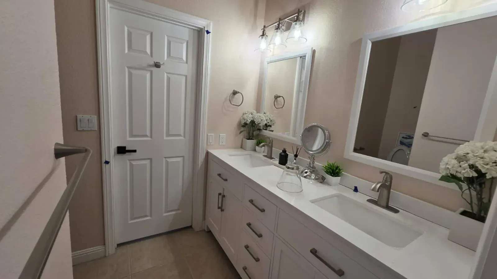 Full bathroom with walk-in shower