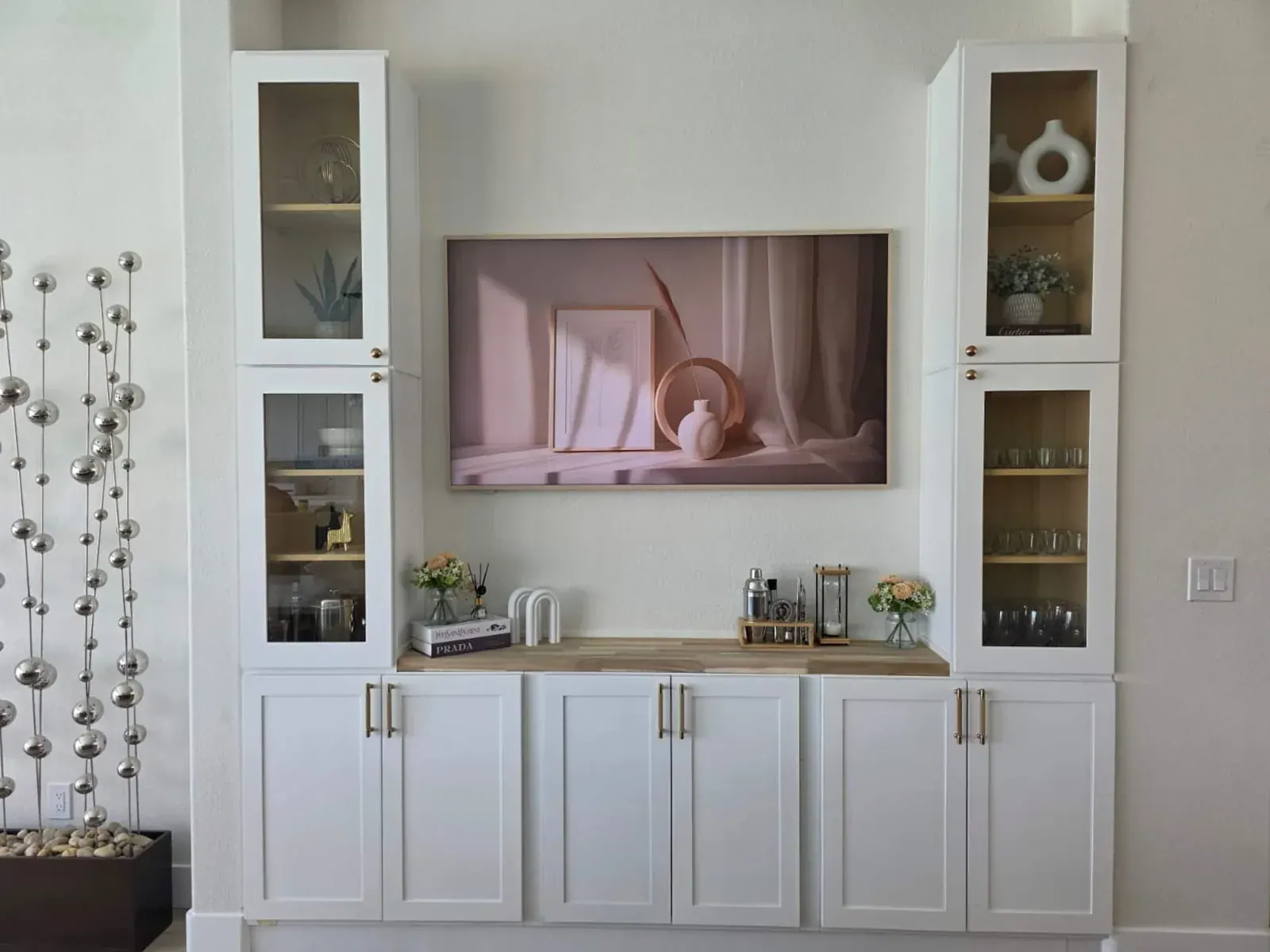 The dining area