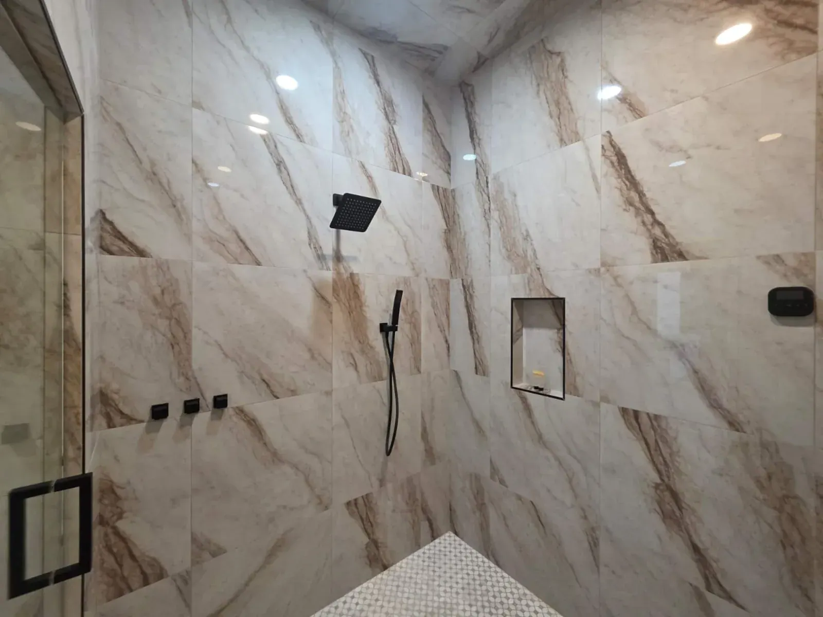 The villa’s private steam room